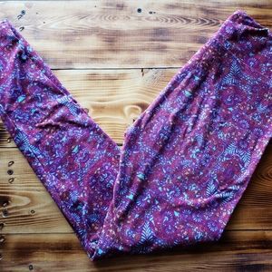 Lularoe One Size Floral Leggings